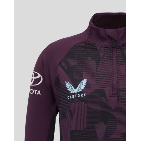 Maglia da allenamento Castore England Cricket Pro con zip a 1/4 - Junior (2025/26)